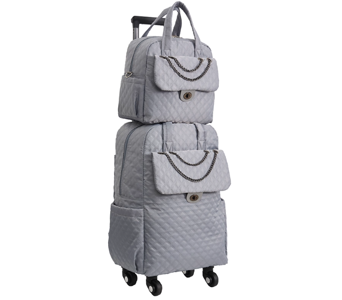 Foldable Rolling Luggage Bag - 女性用キャリーオンハンドバッグローリングバッグ女性用ローリングバックパック防水旅行用ホイール付きラップトップバックパック旅行用トロリーバッグ