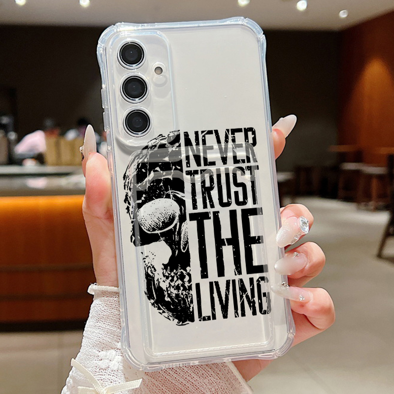 Wallets - ブラックスカル柄ウォレットケース Samsung Galaxy A57 A37 A17