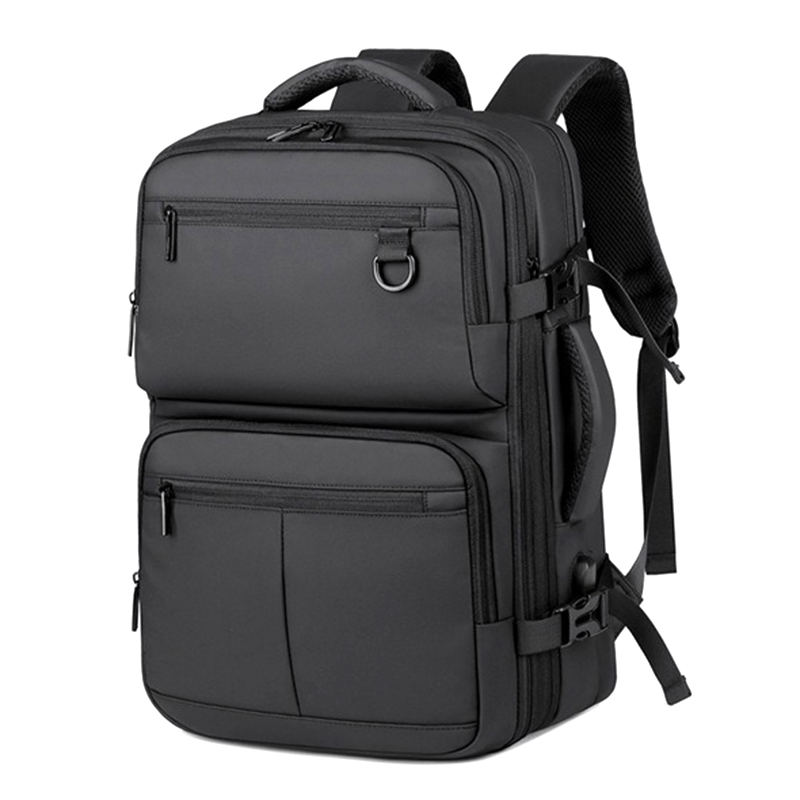 Backpacks - 拡張可能な旅行用バックパック（男性用）180 ° ビジネス用ノートパソコンバックパック 15.6インチ 防水仕様 乾湿分離