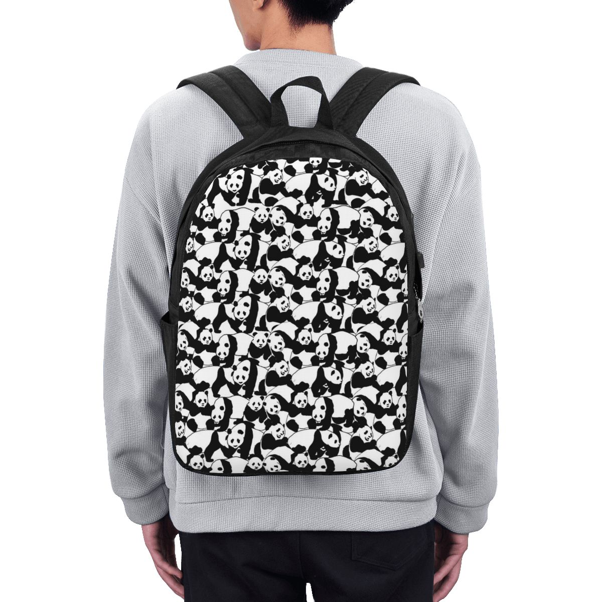 Backpacks - パンダ柄バックパック旅行ノートブックバッグコンピュータ大学生スクールバッグラップトップショルダーバッグ男性女性用
