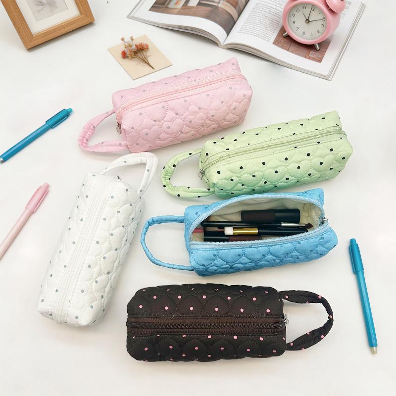 ポータブルなドット柄のコスメティックバッグ。ミニマルなデザイ - Cosmetic Bags のレビューと価格
