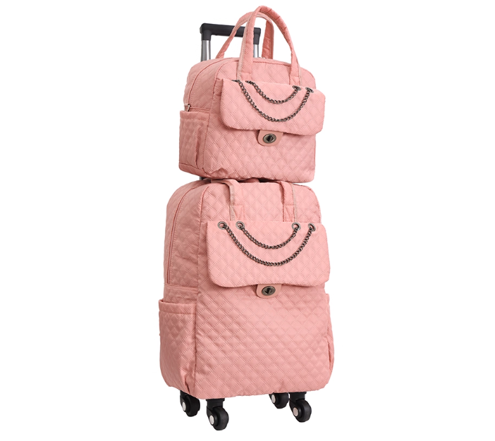 女性用キャリーオンハンドバッグローリングバッグ女性用ローリン - Foldable Rolling Luggage Bag のレビューと価格