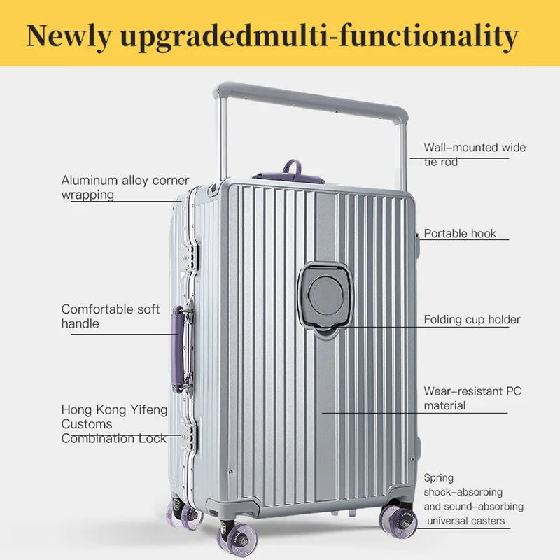 MIGEBAO プレミアムアルミニウムフレーム製スーツケース - Aluminum Frame Carry On Luggage のレビューと価格