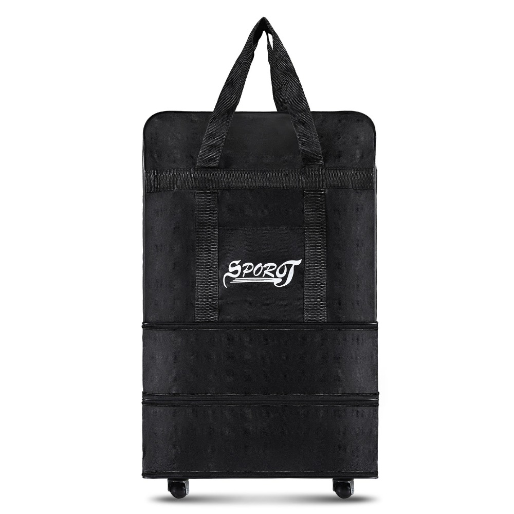 丈夫なオックスフォード生地を使用した、拡張可能なキャスター付 - Foldable Rolling Luggage Bag のレビューと価格