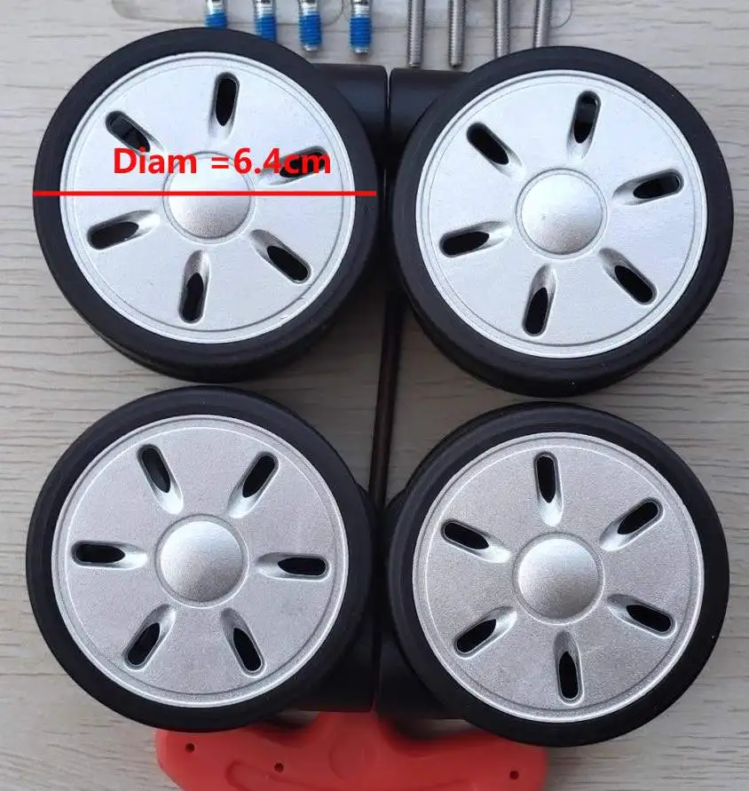 リモワ製スーツケースの車輪交換に最適。静音キャスター、回転キ - Silent Replacement Luggage Wheels のレビューと価格