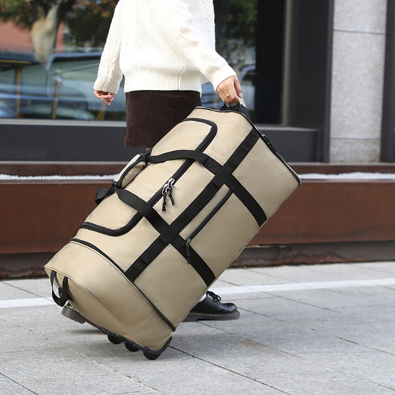 トラベルバッグ 大容量 荷物収納バッグ 折りたたみ式 多機能 - Foldable Rolling Luggage Bag のレビューと価格