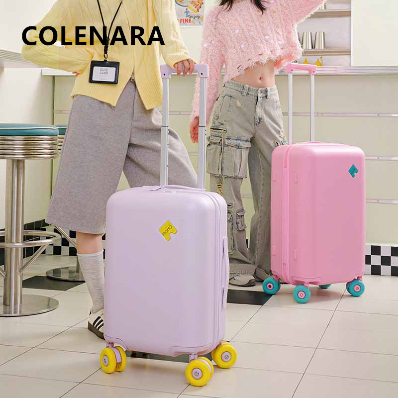 COLENARA ABS+PC製 20インチ/24インチ 女 - Spinner Wheel Rolling Suitcase 20 Inch のレビューと価格