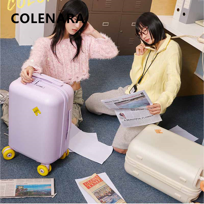 COLENARA ABS+PC製 20インチ/24インチ 女 - Spinner Wheel Rolling Suitcase 20 Inch のレビューと価格