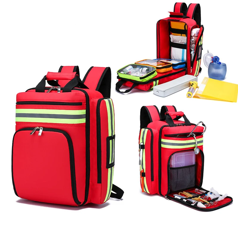 緊急救助用バックパック、大容量、整理された収納、応急処置キッ - Backpacks のレビューと価格
