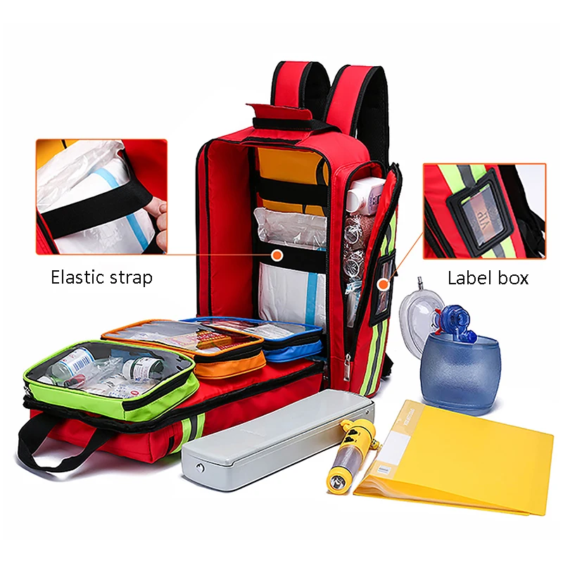 緊急救助用バックパック、大容量、整理された収納、応急処置キッ - Backpacks のレビューと価格