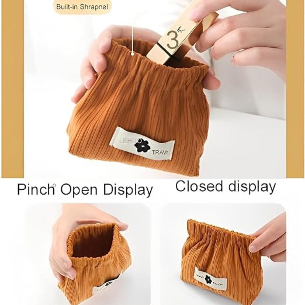 かわいいミニシュラプネルバッグ、無地のソフトコインケース、コ - Cosmetic Bags のレビューと価格