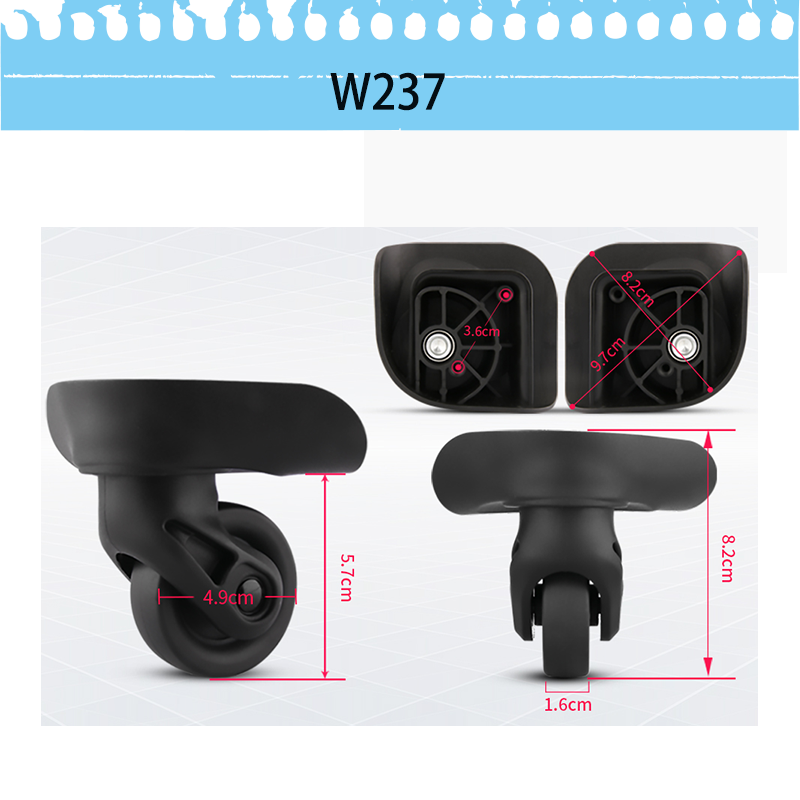 アメリカン・ツーリスター85Aに対応。耐摩耗性に優れた静音キ - Silent Replacement Luggage Wheels のレビューと価格
